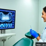 치과위생사 취업 후기 - A professional Brazilian dental hygienist in a modern São Paulo dental clinic, wearing clean, profes...