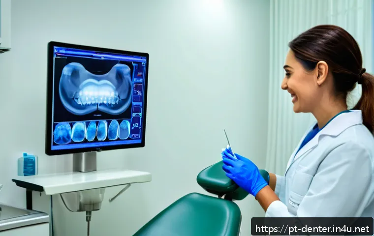 치과위생사 취업 후기 - A professional Brazilian dental hygienist in a modern São Paulo dental clinic, wearing clean, profes...